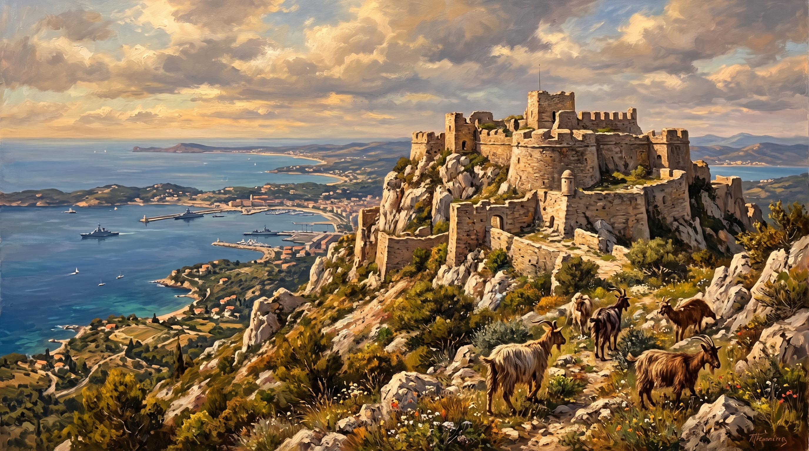 Fort du Gros Cerveau, vue sur la rade de Toulon