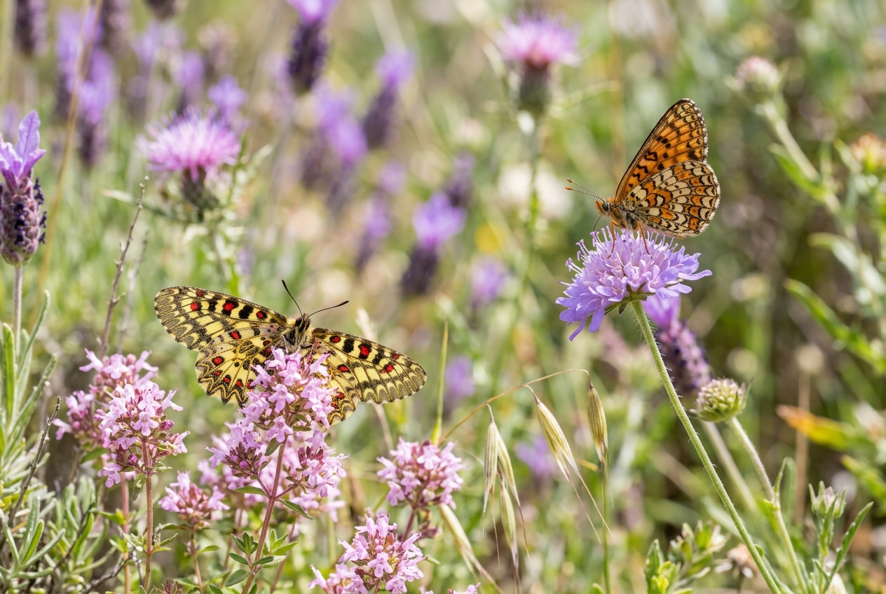 Papillons provençaux — Proserpine et Damier de la Succise
