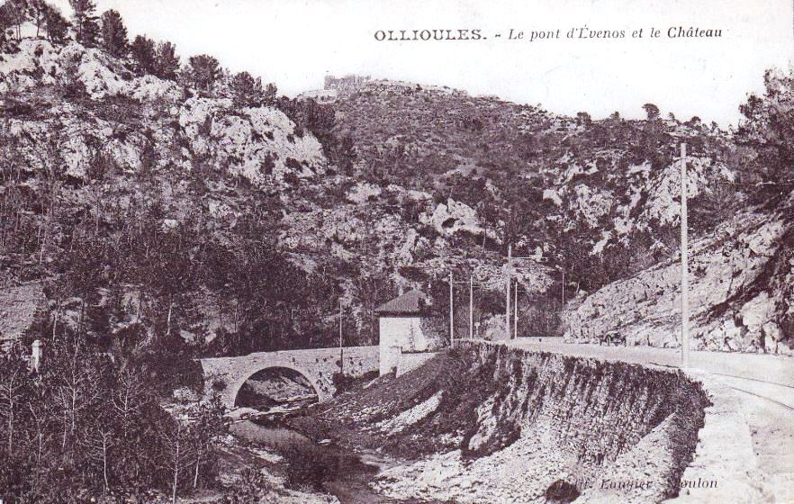 Gorge et pont Evenos sans la maison