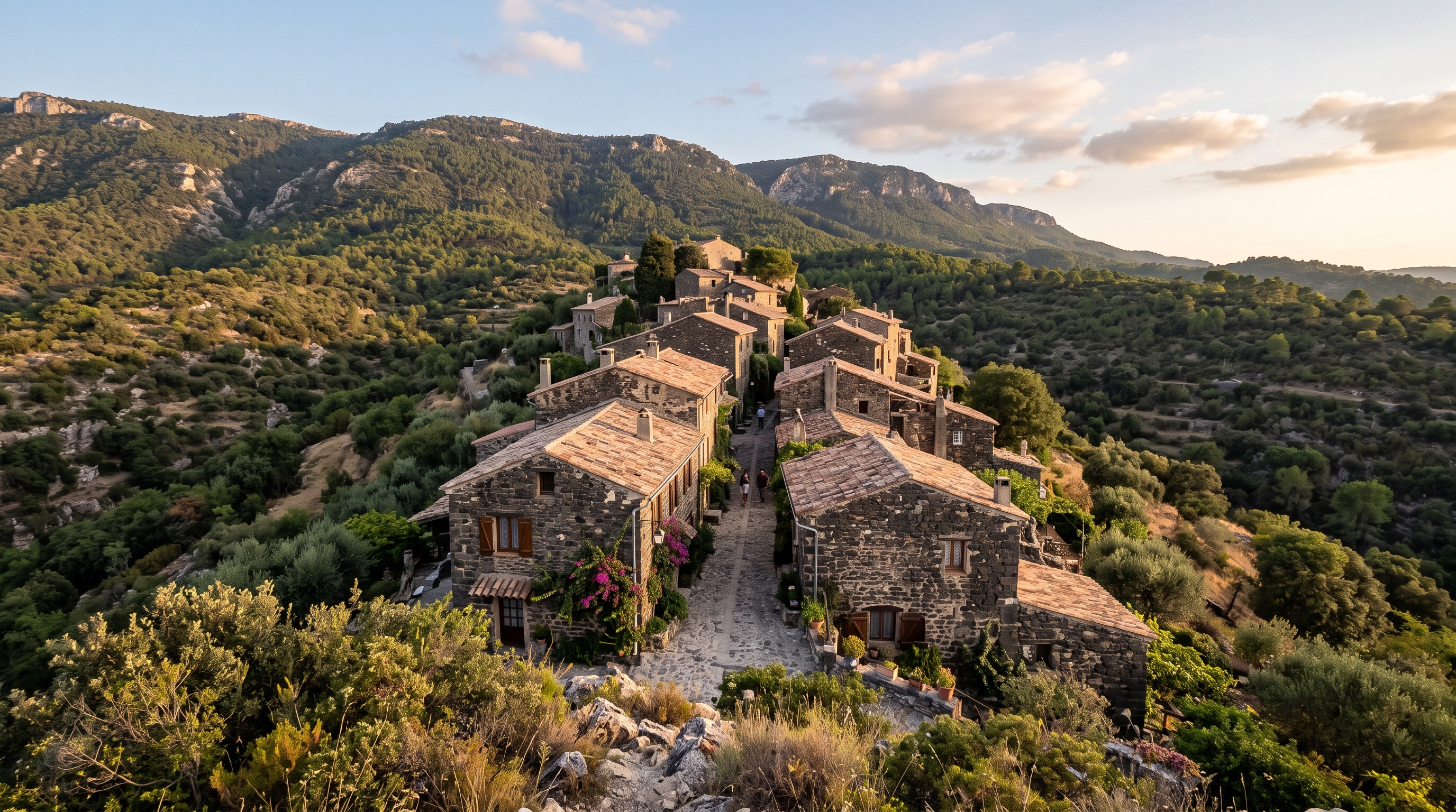 Le hameau du Broussan près d'Évenos